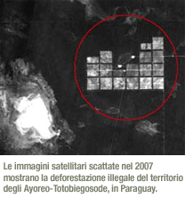 Foto satellitari della terra ayoreo